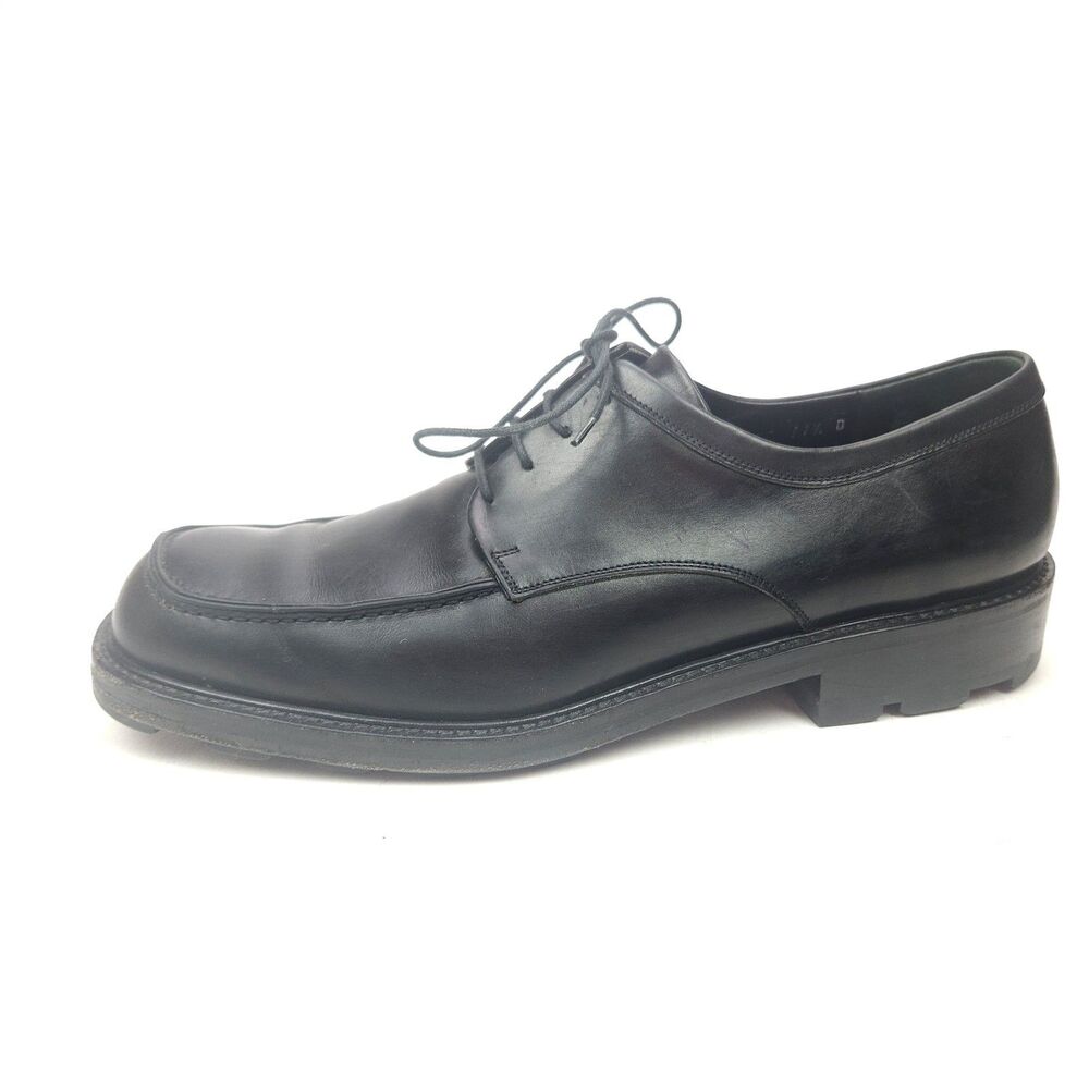 Salvatore Ferragamo Apron Toe Oxford Men's Dress Shoes Size 11.5 D Made Italy